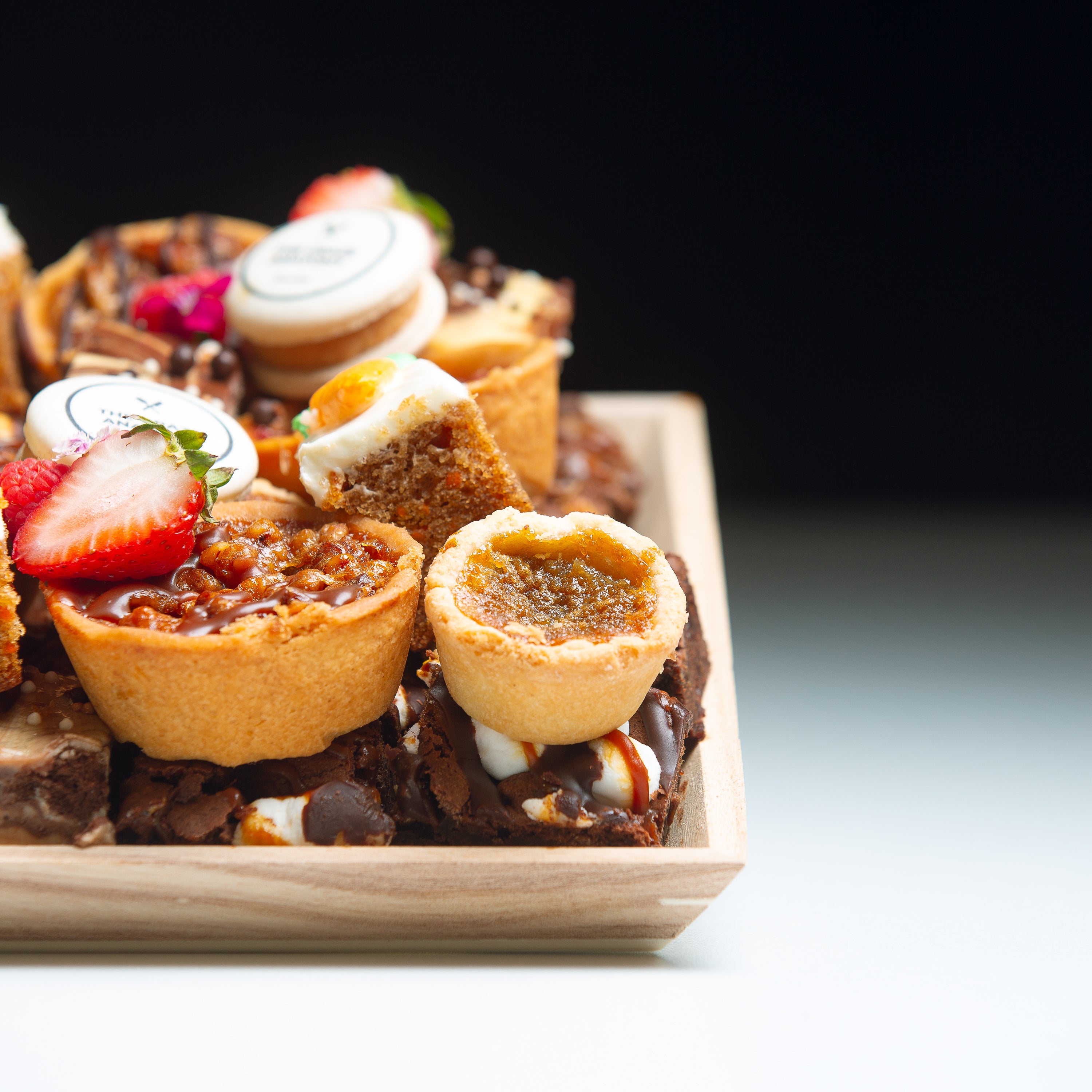 Close up shot of Small Holiday Dessert Board by The Graze Anatomy - Charcuterie Boards Toronto