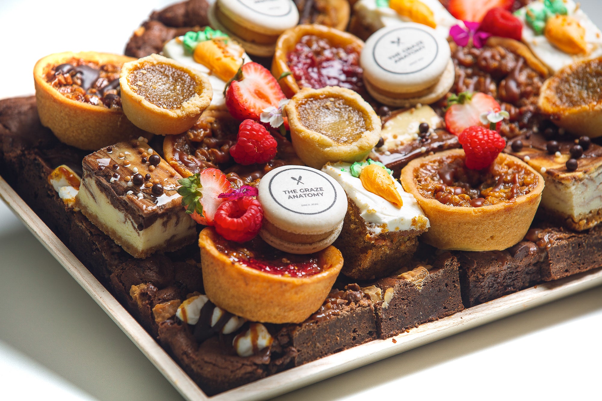 Side profile of Holiday Dessert Board by The Graze Anatomy - Charcuterie Boards Toronto