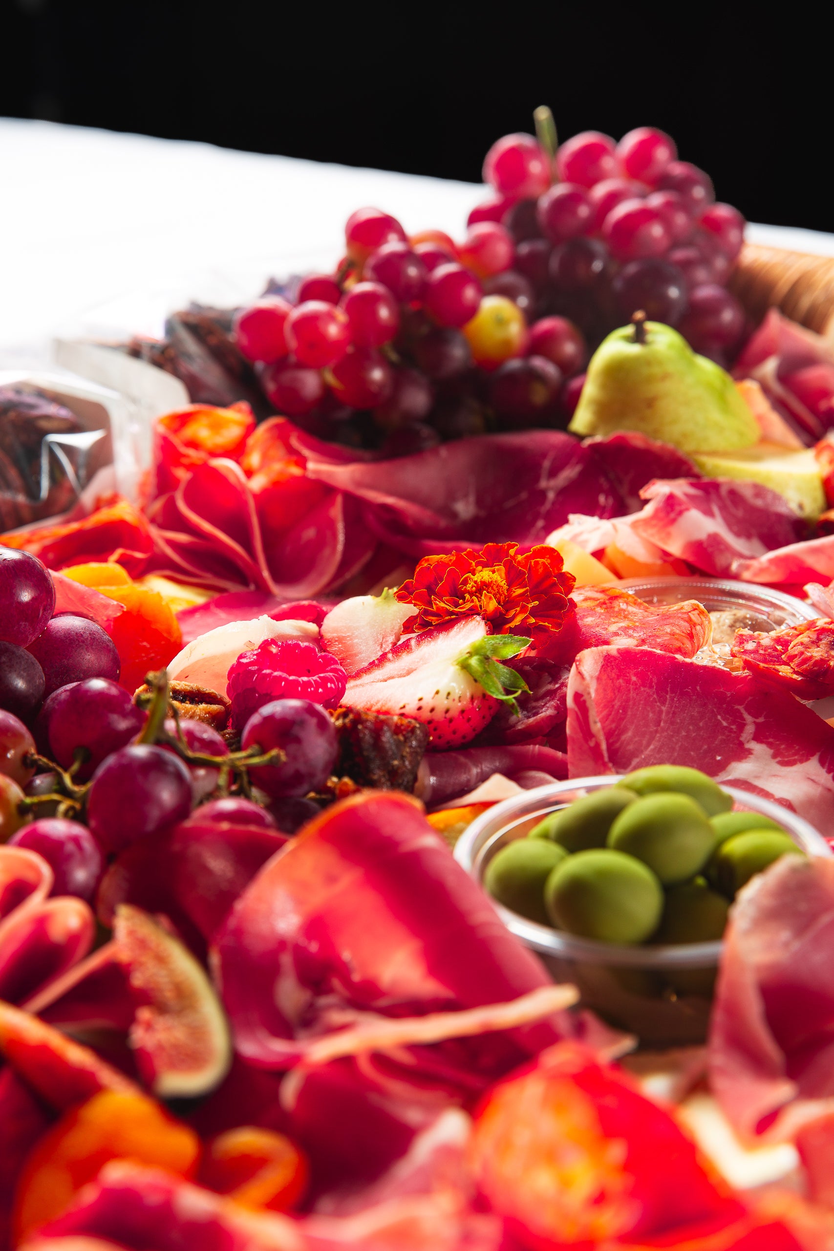 Strawberries on Charcuterie Board for delivery in Toronto