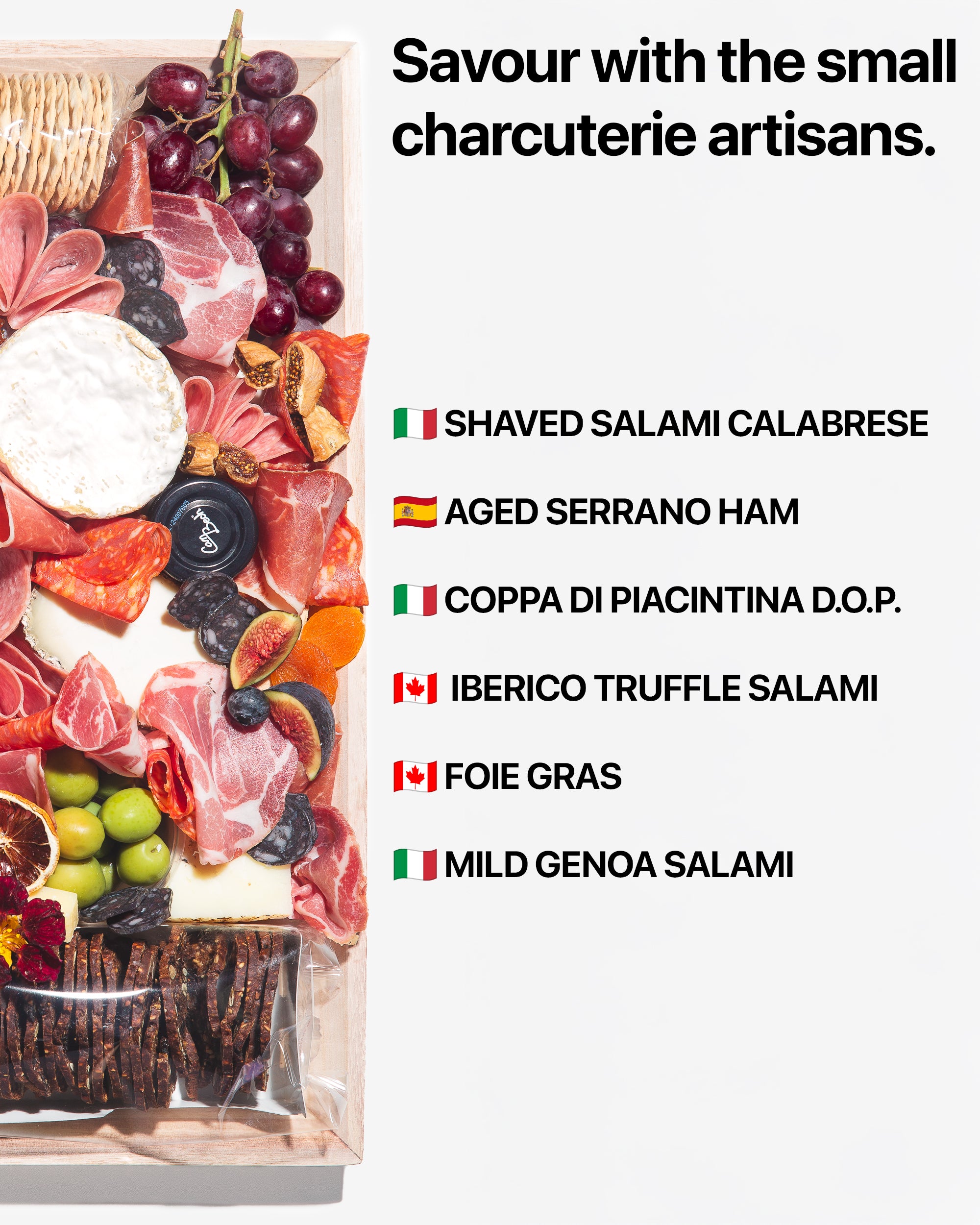 Small Holiday Charcuterie Board (Serves 10 - 15)