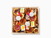 Overhead of small holiday dessert board by The Graze Anatomy - Charcuterie Boards Toronto