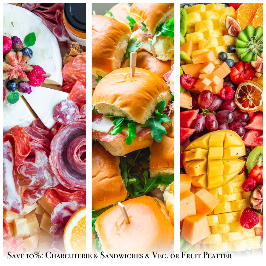 Save 10%: Charcuterie + Sandwiches + Veg. or Fruit Platter Toronto - The Graze Anatomy